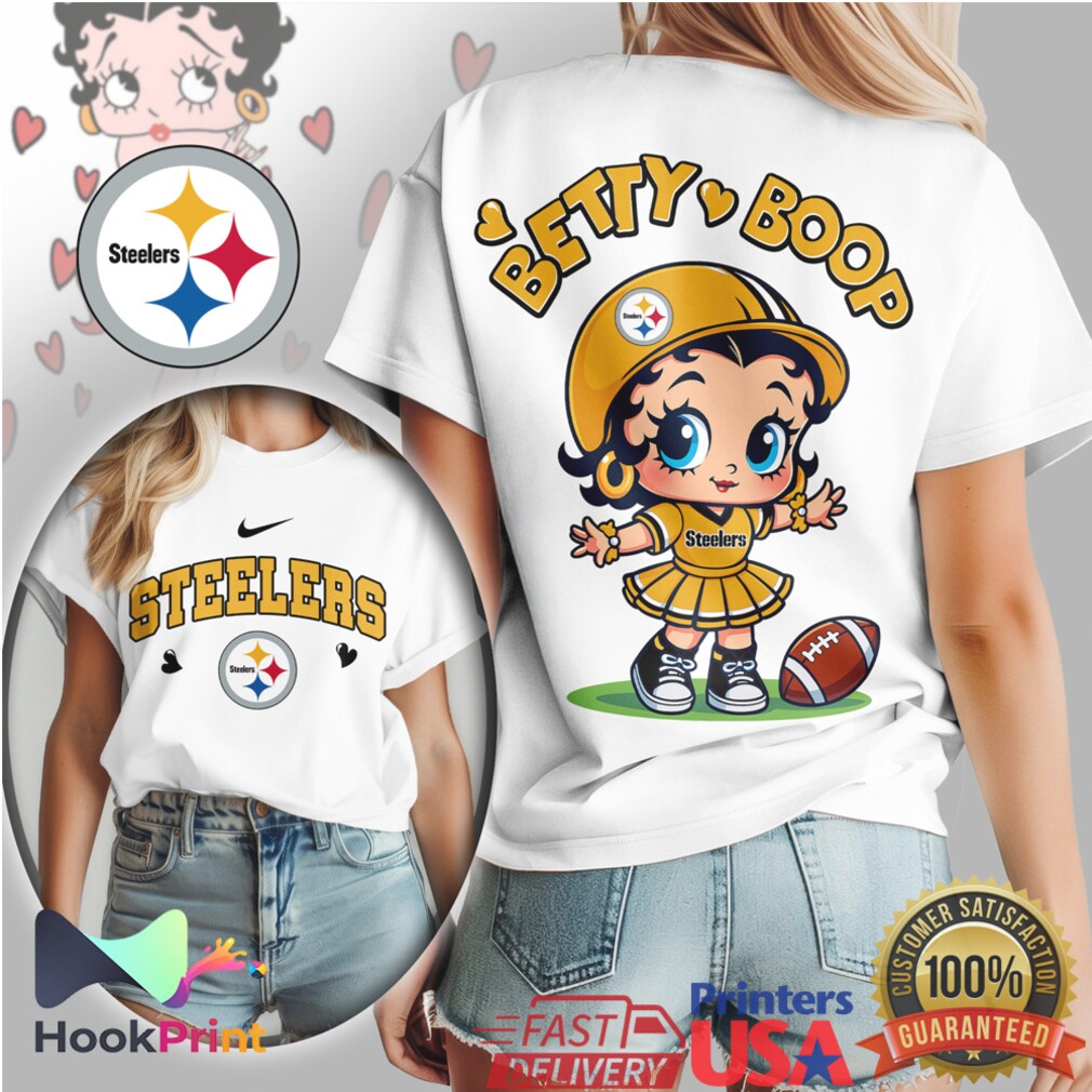 Betty Boop Pittsburgh Steelers Gameday Cheerleader NFL T Shirt Betty Boop Pittsburgh Steelers Gameday Cheerleader NFL T Shirt