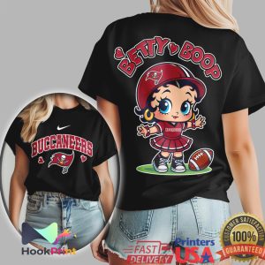 Betty Boop Tampa Bay Buccaneers NFL Cheerleader Custom T Shirt Betty Boop Tampa Bay Buccaneers NFL Cheerleader Custom T Shirt
