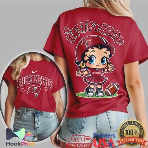Betty Boop Tampa Bay Buccaneers NFL Cheerleader Custom T Shirt