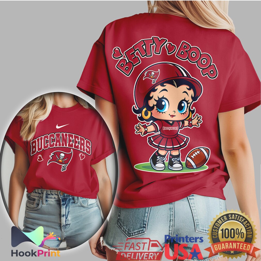 Betty Boop Tampa Bay Buccaneers NFL Cheerleader Custom T Shirt Betty Boop Tampa Bay Buccaneers NFL Cheerleader Custom T Shirt