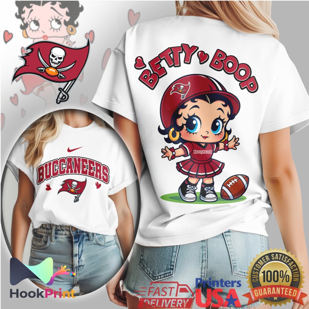 Betty Boop Tampa Bay Buccaneers NFL Cheerleader Custom T Shirt Betty Boop Tampa Bay Buccaneers NFL Cheerleader Custom T Shirt