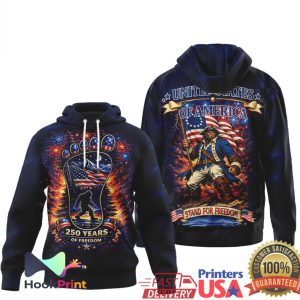 Bigfoot Stand For Freedom US 250 Years of Liberty Patriotic 3D Shirt