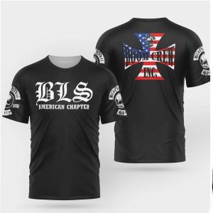 Black Label Society BLS Doom Crew Inc American Chapter Shirt
