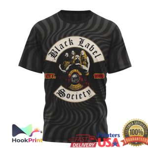 Black Label Society Demolition Engines Of Zakk Wylde Heavy Metal Swirl Graphic Shirt