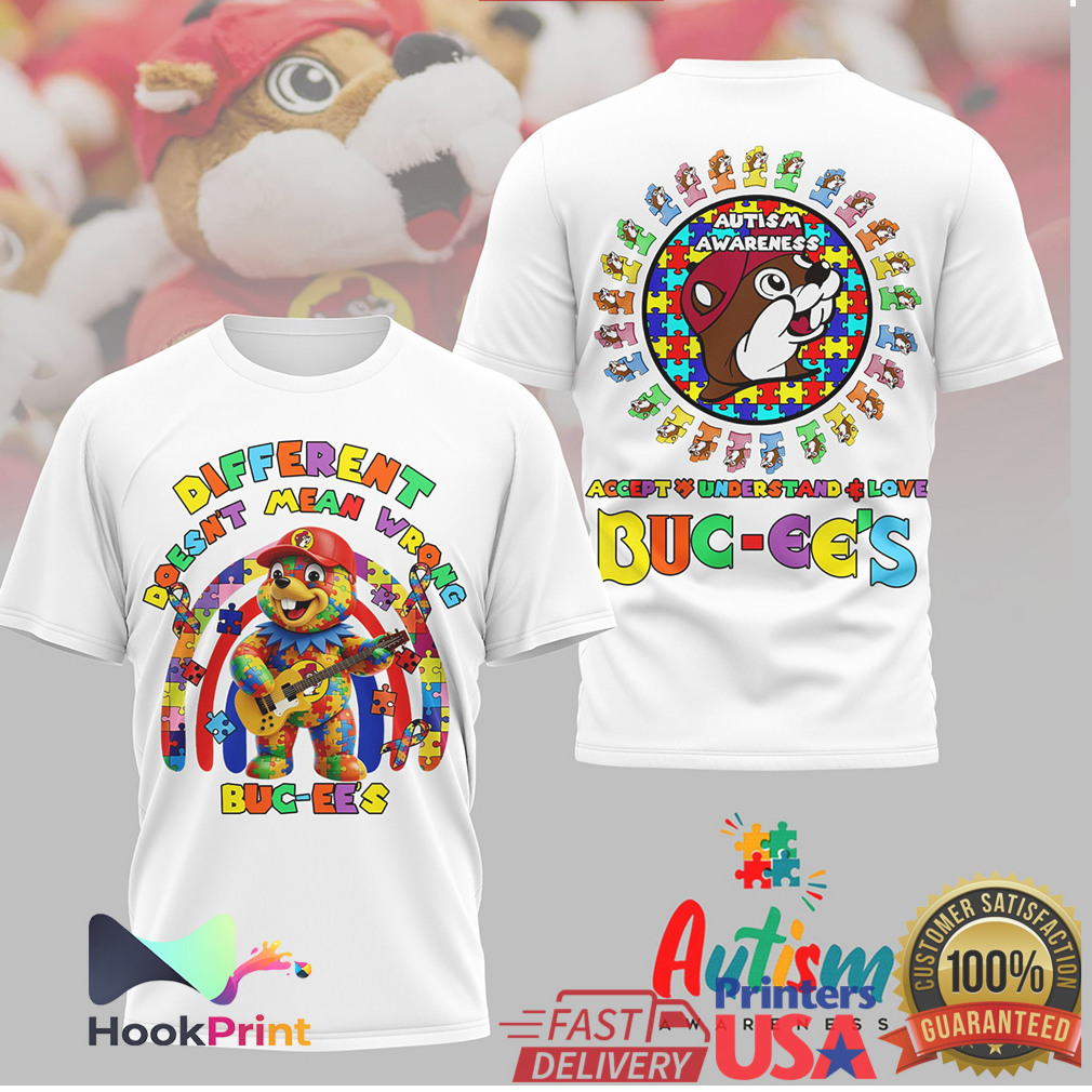 Buc ee's Autism Awareness Different Doesn't Mean Wrong Puzzle Shirt Buc ee's Autism Awareness Different Doesn't Mean Wrong Puzzle Shirt