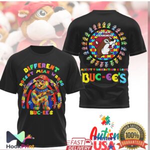 Buc ee's Autism Awareness Different Doesn't Mean Wrong Puzzle Shirt