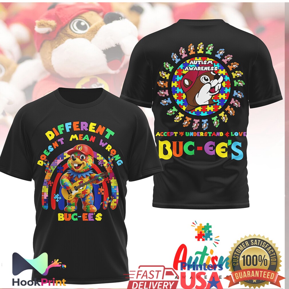 Buc ee's Autism Awareness Different Doesn't Mean Wrong Puzzle Shirt Buc ee's Autism Awareness Different Doesn't Mean Wrong Puzzle Shirt