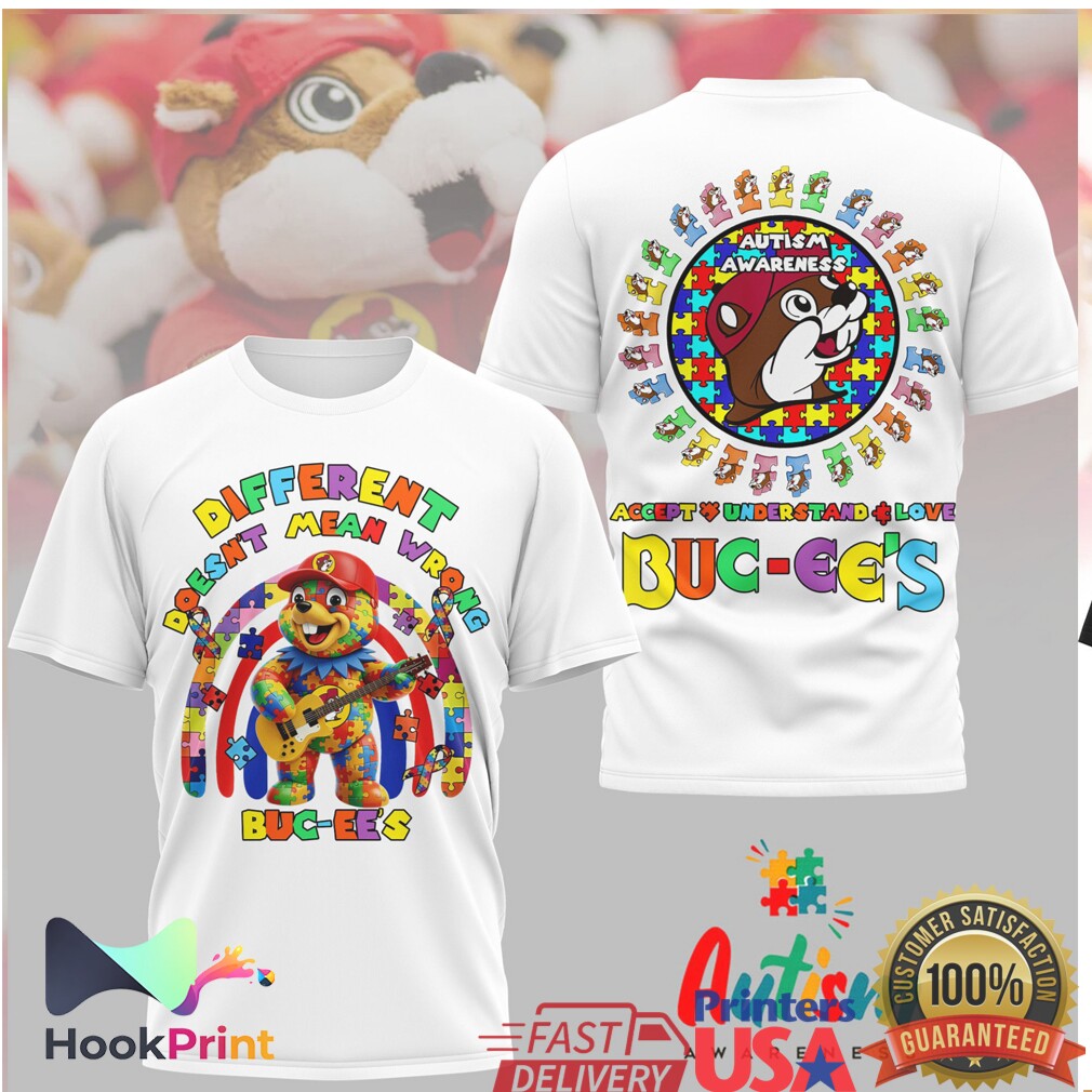 Buc ee’s Autism Awareness Different Doesn’t Mean Wrong Puzzle Shirt Buc ee’s Autism Awareness Different Doesn’t Mean Wrong Puzzle Shirt