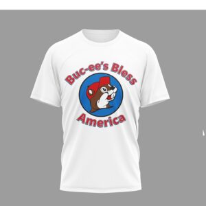 Buc ees Bless America 250 Years of Freedom Patriotic Flag Beaver T Shirt