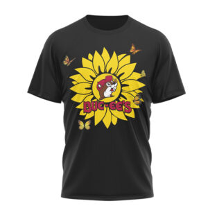 Buc ee's Sunflower Makes Me Happy Floral Beaver T Shirt