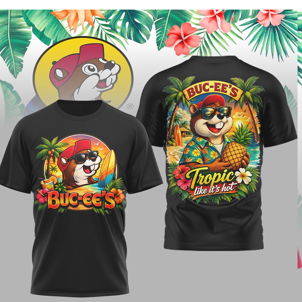 Buc ee’s Tropic Like It’s Hot Summer Beach Beaver Pineapple Graphic T Shirt Buc ee’s Tropic Like It’s Hot Summer Beach Beaver Pineapple Graphic T Shirt