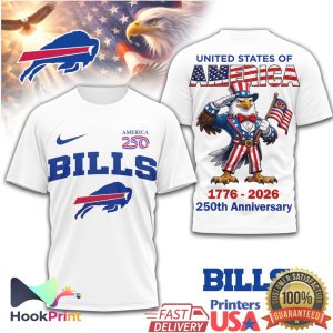 Buffalo Bills America 250th Anniversary Eagle 1776 2026 T Shirt