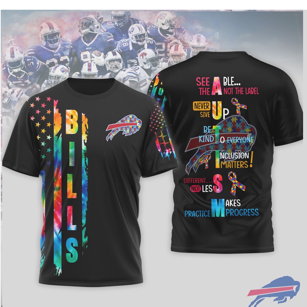 Buffalo Bills Autism Awareness NFL See Able Not The Label Support T Shirt Buffalo Bills Autism Awareness NFL See Able Not The Label Support T Shirt
