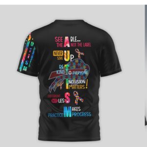 Buffalo Bills Autism Awareness NFL See Able Not The Label Support T Shirt