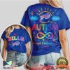 Detroit Lions Autism Awareness Rainbow Infinity Support T Shirt Detroit Lions Autism Awareness Rainbow Infinity Support T Shirt