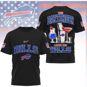 Buffalo Bills Bartender This Bartender Loves The Bills T Shirt