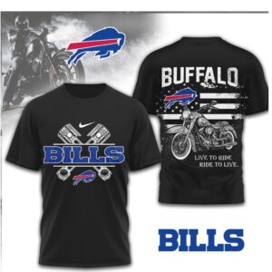 Buffalo Bills Biker Gear American Flag NFL Shirt