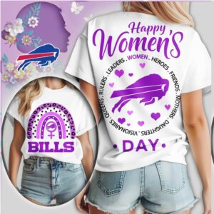 Buffalo Bills Happy Womens Day NFL Football Shirt