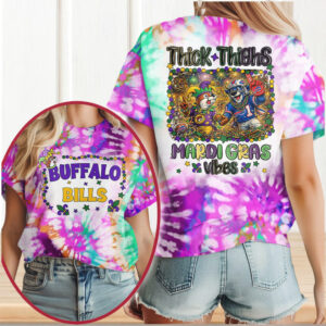 Buffalo Bills Mardi Gras Thick Thighs Team Spirit NFL T Shirt