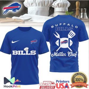 Buffalo Bills Master Chef NFL Tailgate Cooking T Shirt