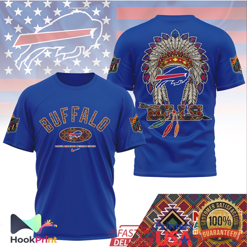 Buffalo Bills Native American Heritage Month Tribal Headdress T Shirt Buffalo Bills Native American Heritage Month Tribal Headdress T Shirt