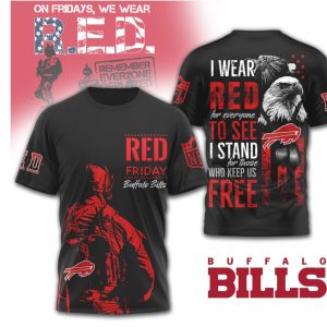 Buffalo Bills R.E.D. Friday Remember Everyone Deployed Military Support T Shirt Buffalo Bills R.E.D. Friday Remember Everyone Deployed Military Support T Shirt