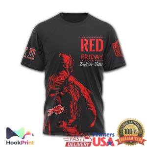 Buffalo Bills Red Friday Military Tribute I Wear Red For Everyone Deployed T Shirt