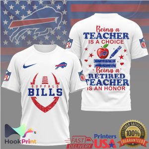 Buffalo Bills Retired Teacher “Is An Honor” NFL Tribute Shirt