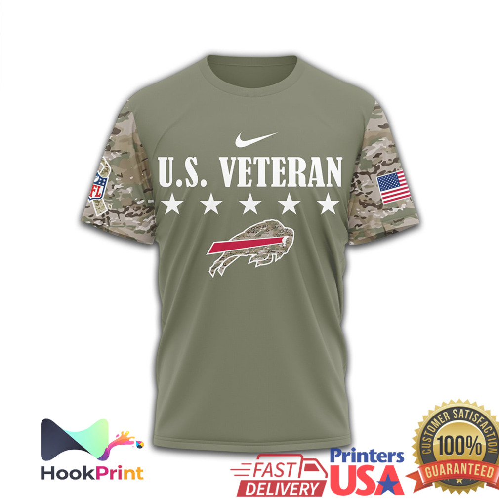 Buffalo Bills U.S. Veteran Salute to Service Camo Sleeve T Shirt Buffalo Bills U.S. Veteran Salute to Service Camo Sleeve T Shirt