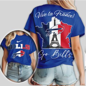 Buffalo Bills Vive La France Eiffel Tower Go Bills Paris Game NFL Shirt Buffalo Bills Vive La France Eiffel Tower Go Bills Paris Game NFL Shirt