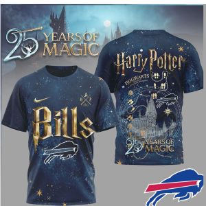 Buffalo Bills x Harry Potter 25 Years of Magic Galaxy T Shirt