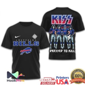 Buffalo Bills x KISS Dressed to Kill Rock & Roll Fan T Shirt