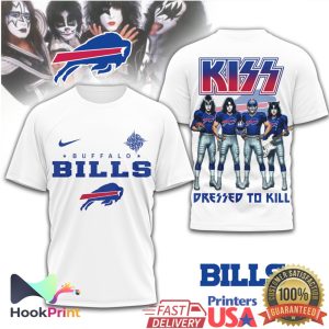 Buffalo Bills x KISS Dressed to Kill Rock & Roll Fan T Shirt