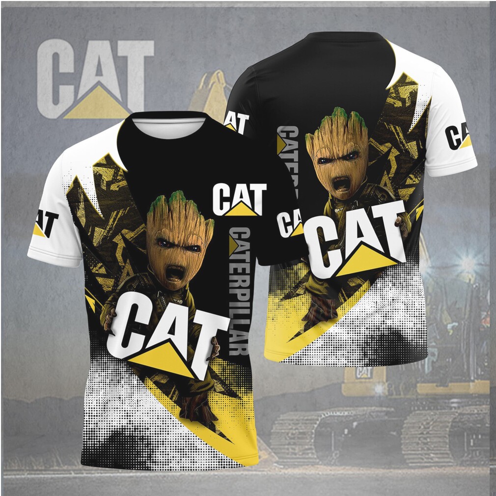 CAT Caterpillar Baby Groot Marvel Guardian of the Galaxy 3D T Shirt CAT Caterpillar Baby Groot Marvel Guardian of the Galaxy 3D T Shirt