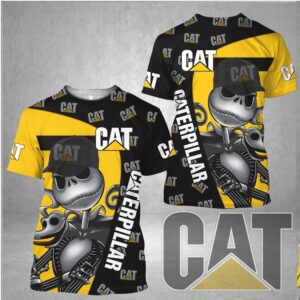CAT Caterpillar Jack Skellington Nightmare Before Christmas T Shirt CAT Caterpillar Jack Skellington Nightmare Before Christmas T Shirt