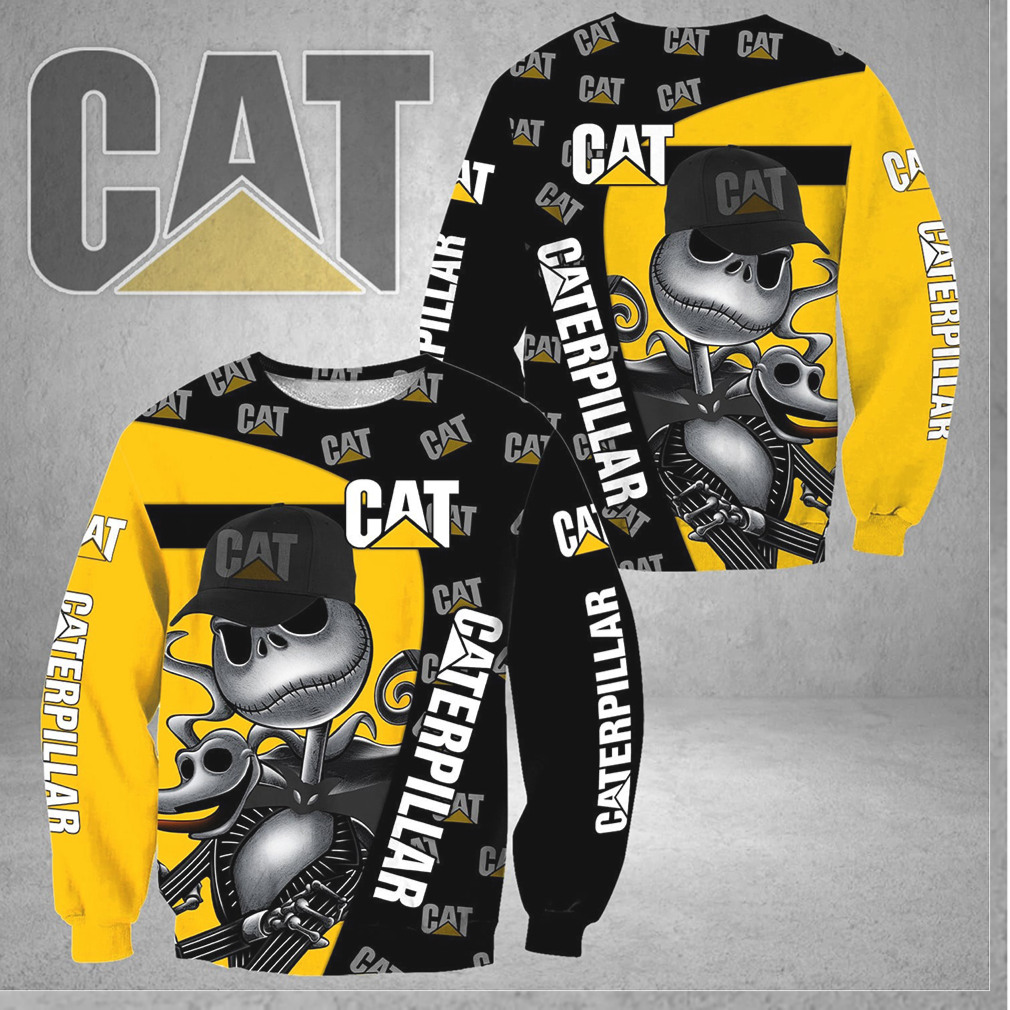 CAT Caterpillar Jack Skellington Nightmare Before Christmas T Shirt CAT Caterpillar Jack Skellington Nightmare Before Christmas T Shirt