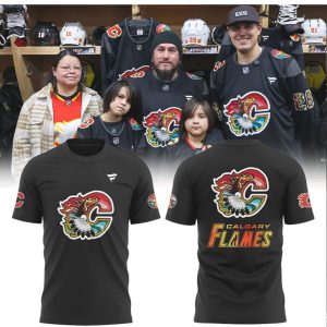 Calgary Flames Indigenous Celebration Special Edition T Shirt Calgary Flames Indigenous Celebration Special Edition T Shirt