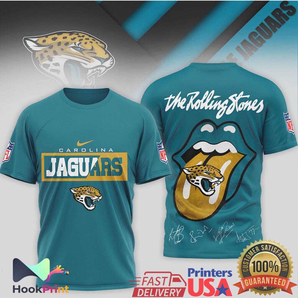 Carolina Jaguars x The Rolling Stones Tongue & Lips Graphic T Shirt Carolina Jaguars x The Rolling Stones Tongue & Lips Graphic T Shirt