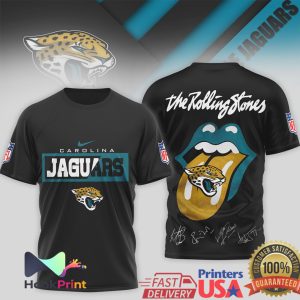 Carolina Jaguars x The Rolling Stones Tongue & Lips Graphic T Shirt