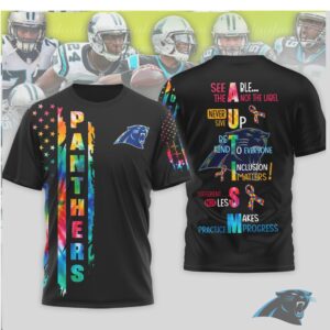 Carolina Panthers Autism Awareness See Able Not The Label T Shirt