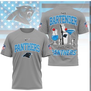 Carolina Panthers Bartender This Bartender Loves The Panthers T Shirt