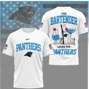 Carolina Panthers Bartender This Bartender Loves The Panthers T Shirt