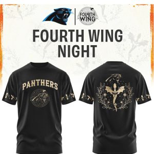 Carolina Panthers Fourth Wing Night Fantasy Dragon T Shirt