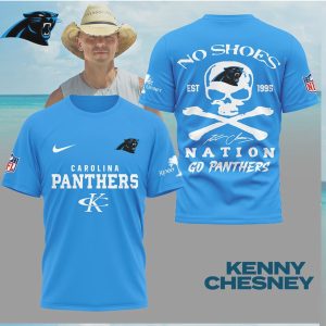 Carolina Panthers Kenny Chesney No Shoes Nation Fan T Shirt