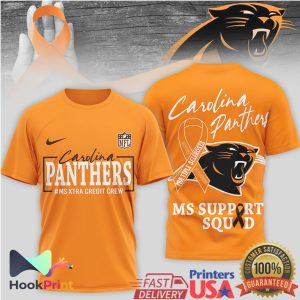 Carolina Panthers MS Support Squad MS Awareness T Shirt