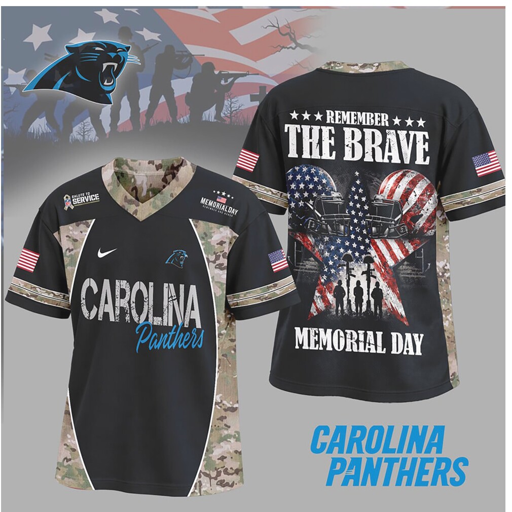 Carolina Panthers Remember The Brave Memorial Day Military Camo Jersey Carolina Panthers Remember The Brave Memorial Day Military Camo Jersey