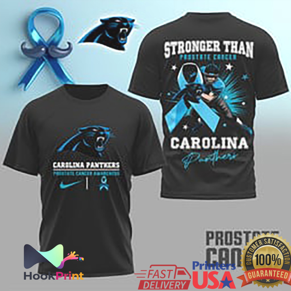 Carolina Panthers Stronger Than Prostate Cancer Awareness T Shirt Carolina Panthers Stronger Than Prostate Cancer Awareness T Shirt