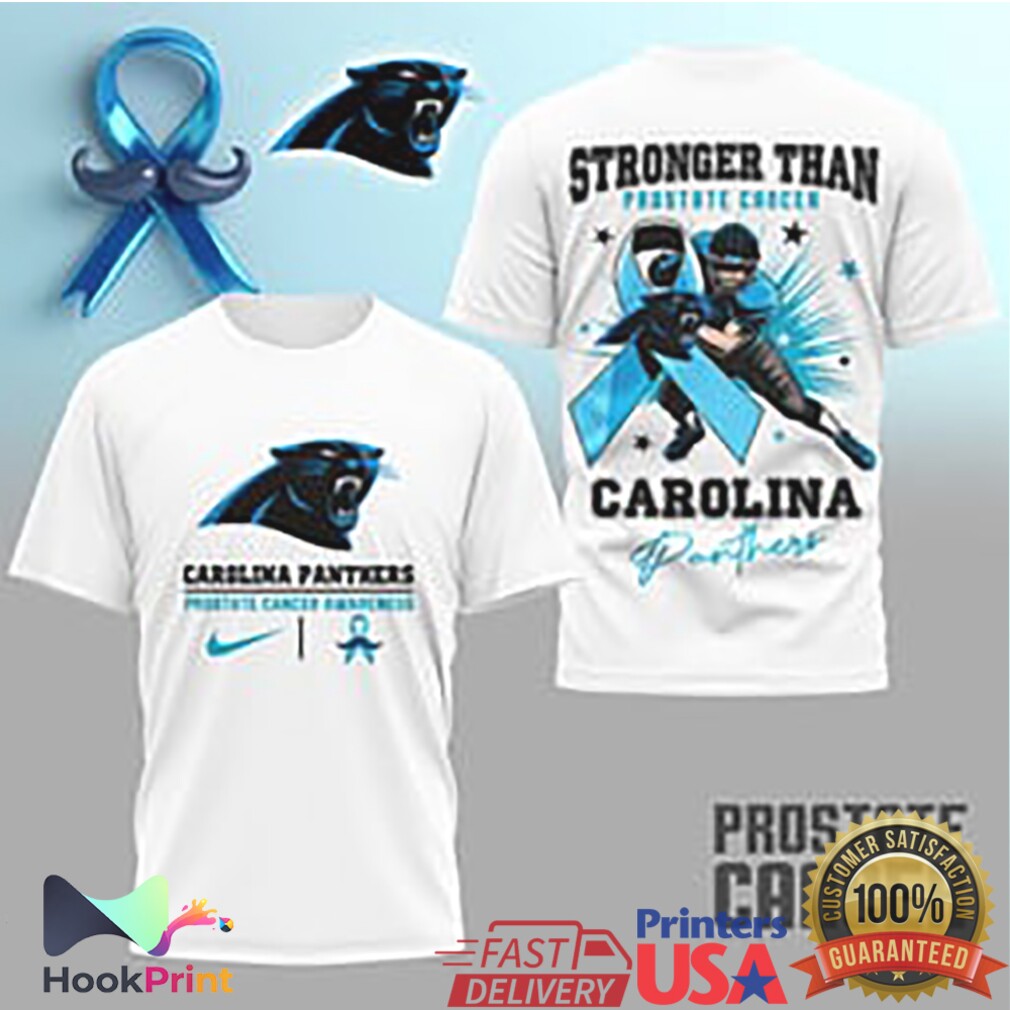 Carolina Panthers Stronger Than Prostate Cancer Awareness T Shirt Carolina Panthers Stronger Than Prostate Cancer Awareness T Shirt