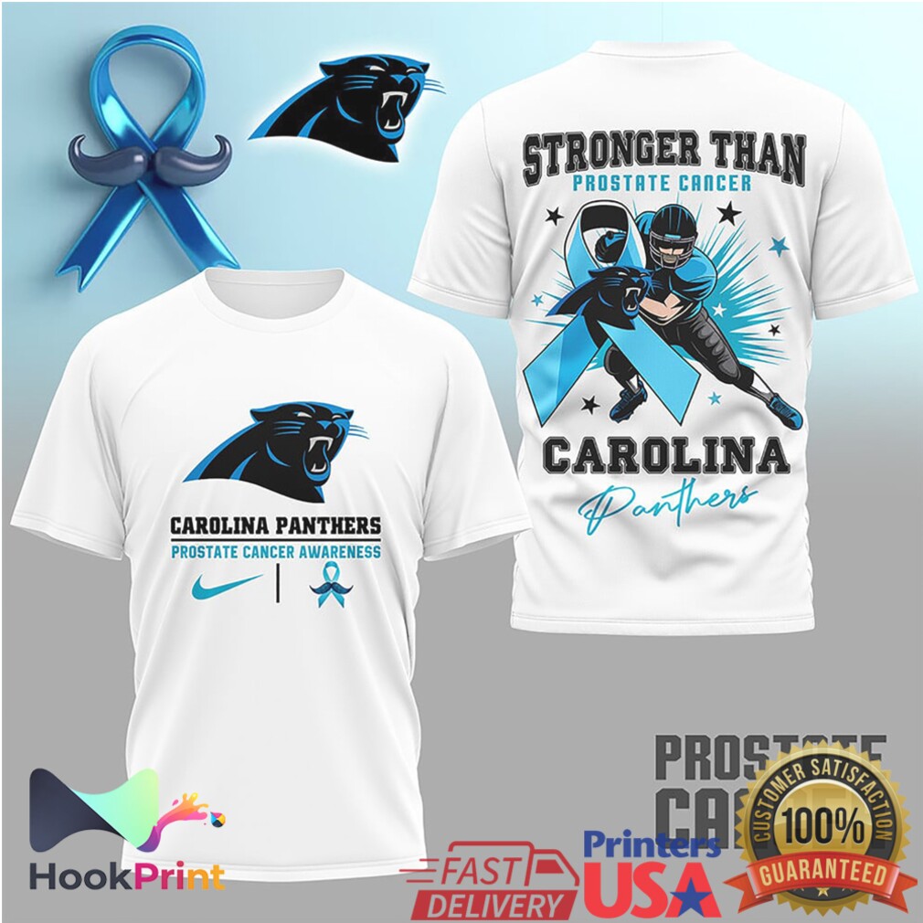 Carolina Panthers Stronger Than Prostate Cancer Awareness T Shirt Carolina Panthers Stronger Than Prostate Cancer Awareness T Shirt