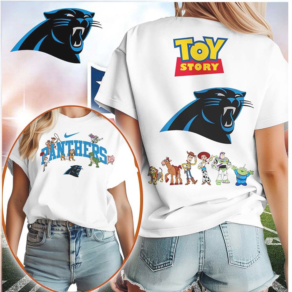 Carolina Panthers Toy Story Friends NFL Graphic T Shirt Carolina Panthers Toy Story Friends NFL Graphic T Shirt